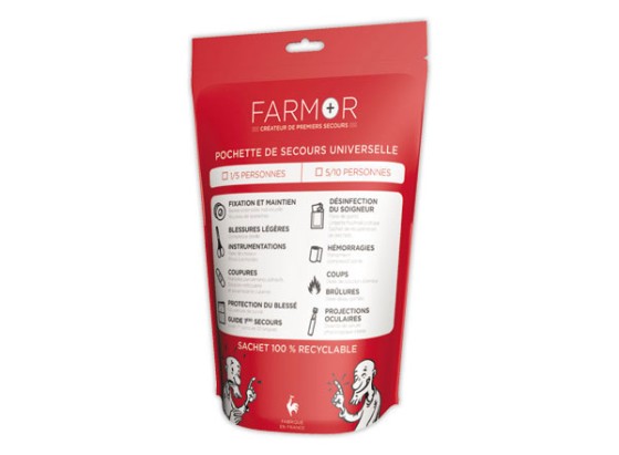 1 Pochette de secours universelle 1/5 pers FARMOR