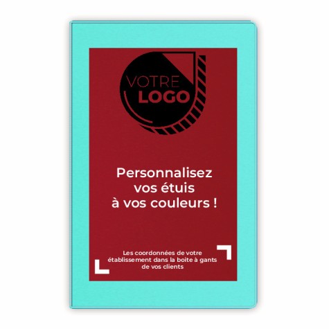 ETUIS CARTE GRISE TRIO GOMME 3 VOLETS - PERSONNALISATION RECTO