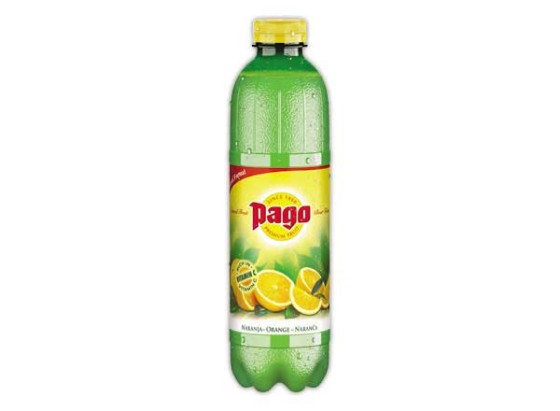 1 Pack de 6 Bouteilles PAGO Nectar Orange - 1 litre.