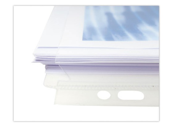1 Sachet de 10 Pochettes perforées EXACOMPTA soufflet 25mm A4