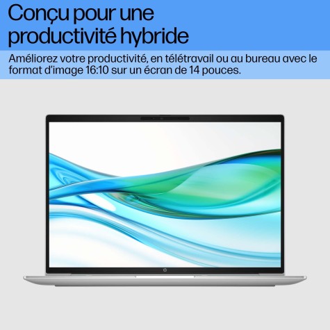HP ProBook 440 G11 Intel Core Ultra 5 125U Ordinateur portable 35,6 cm (14") WUXGA 16 Go DDR5-SDRAM 512 Go SSD Wi-Fi 6E (802.11ax) Windows 11 Pro Argent
