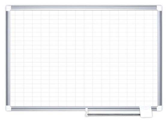 1 Planning magnétique Kanban 180 x 120 cm- Cases 50x25 mm