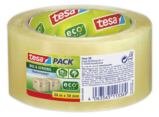 1 Ruban Tesapack Bio & Strong transparent 66 m x 50 mm