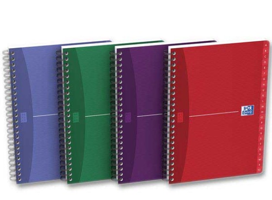 1 Répertoire spirale Oxford A5, Ligné 7mm, 180 pages