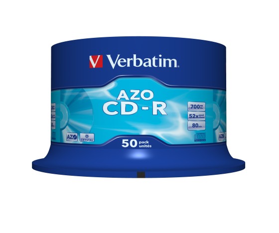 Verbatim CD-R AZO Crystal 700 Mo 52x 50 pièce(s)