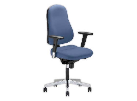 1 Siège Bizzi synchrone accotoirs inclus- bleu foncé