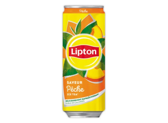 1 Pack de 24 Canettes LIPTON Ice Tea pêche - 33 cl slim