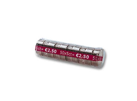 1 Sachet de 250 Coques plastique pour pièces de 5 centimes