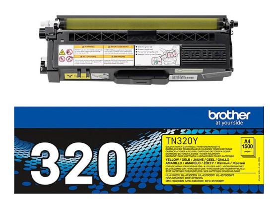Brother TN-320Y - Cartouche de toner originale – Jaune