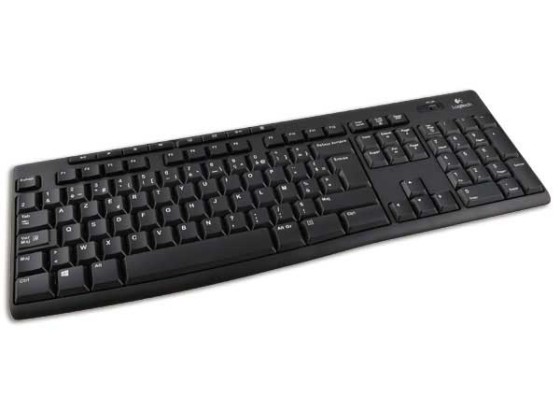 Logitech Wireless Keyboard K270 clavier Maison RF sans fil AZERTY Français Noir