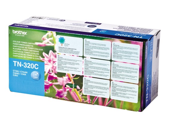 Brother TN-320C - Cartouche de toner originale – Cyan