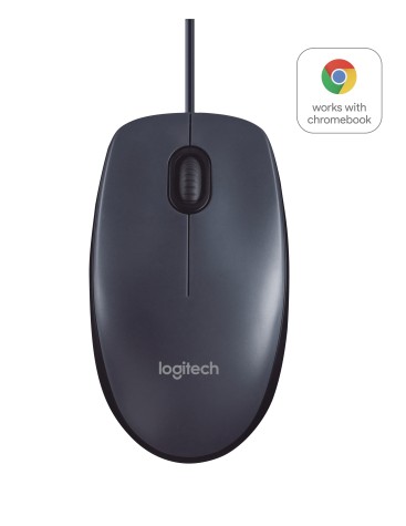 Logitech B100 souris Bureau Ambidextre USB Type-A Optique 800 DPI