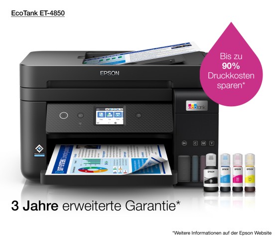 Epson EcoTank ET-4850 Jet d'encre A4 4800 x 1200 DPI 33 ppm Wifi