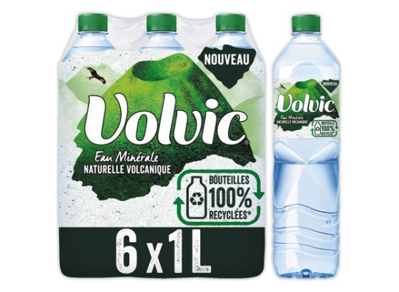 1 Pack de 6 Bouteilles Volvic PET 1 litre