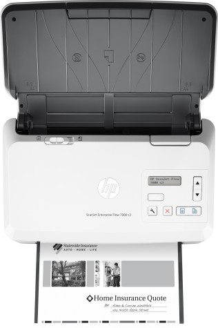 HP Scanjet Enterprise Flow 7000 s3 Alimentation papier de scanner 600 x 600 DPI A4 Blanc