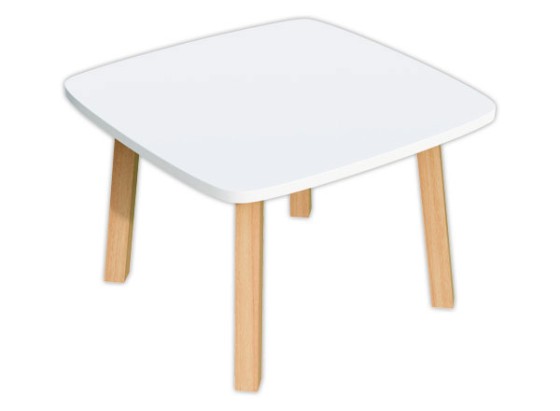 1 Table basse WOODY 60x60 cm blanc