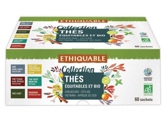 1 60 sachets thés assortis Ethiquable