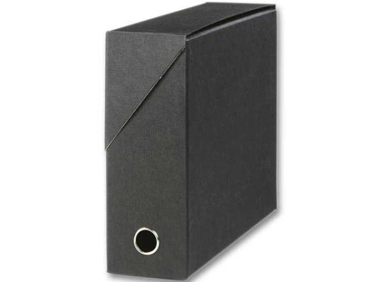 1 Boîte de transfert toilée dos 9 cm noire