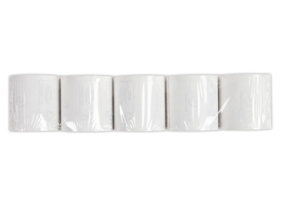 1 Boite de 10 Bobines de papier terminaux carte  bancaire  57X60X12 mm sans phénol