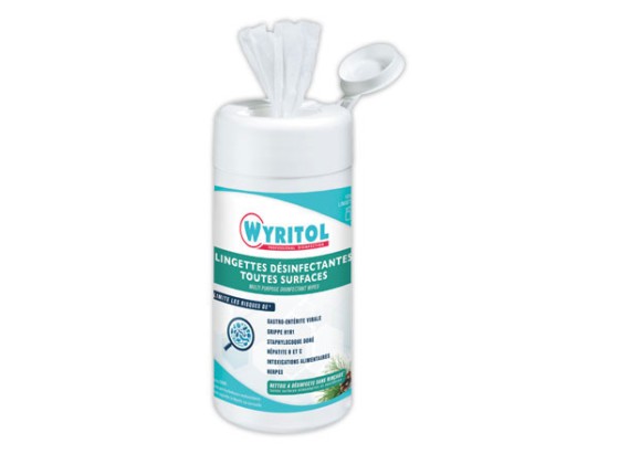 1 Boîte de 120 lingettes désinfectantes multisurfaces WYRITOL