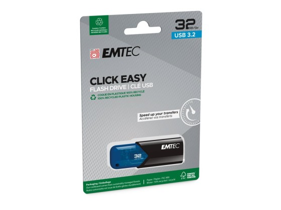 1 Clé usb 3.2 Click Easy 32Go bleue