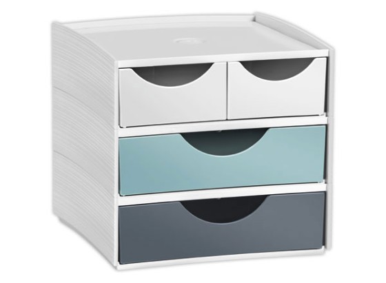 1 Mini module de rangement Riviera Multicolore Dim 18,6 x 18,5 H 17,5 cm
