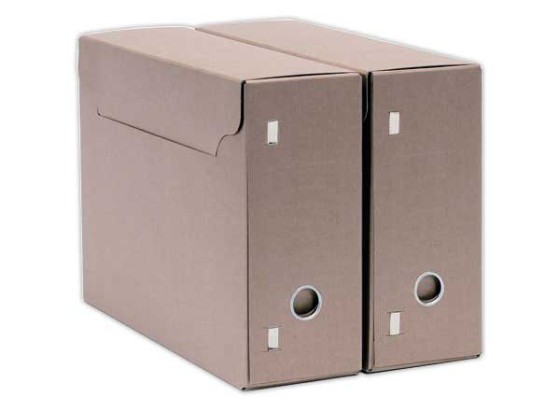1 Carton de 50 Boîtes à archives communales carton solide pour format A4 et Folio