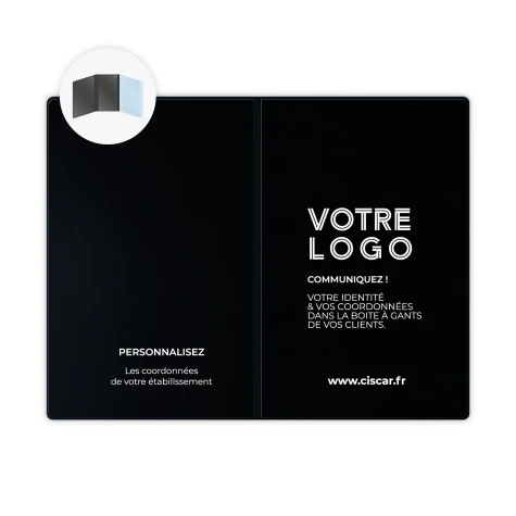 ETUIS CARTE GRISE TRIO GOMME 3 VOLETS - RECTO / VERSO