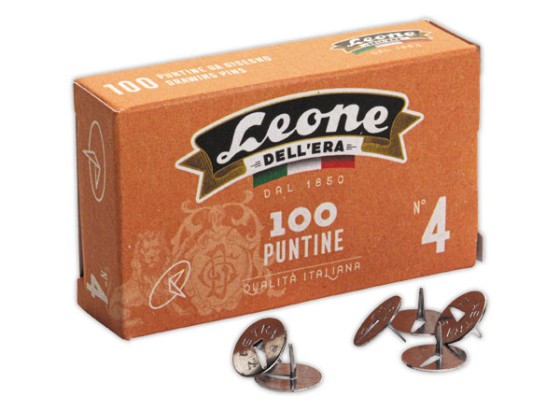 1 Boite de 100 BT 100 PUNAISES ACIER 13MM N°4 - inox