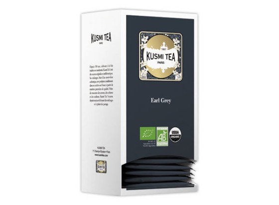 1 Boîte de 25 sachets de thé Kusmi Tea Bio Earl Grey