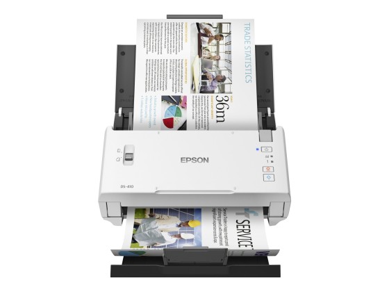 Epson DS-410 Alimentation papier de scanner 600 x 600 DPI A4 Noir, Blanc