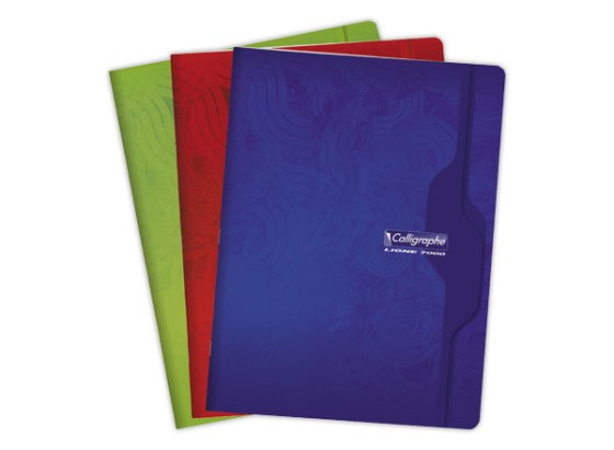 1 Cahier agrafé Calligraphe 70g, 24x32 cm, Seyes,96 pages