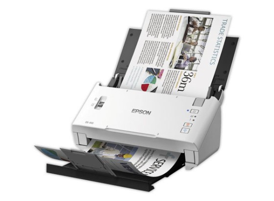 Epson DS-410 Alimentation papier de scanner 600 x 600 DPI A4 Noir, Blanc