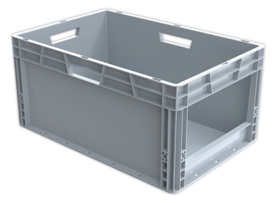 1 Bac picking avec ouverture large gris 55L