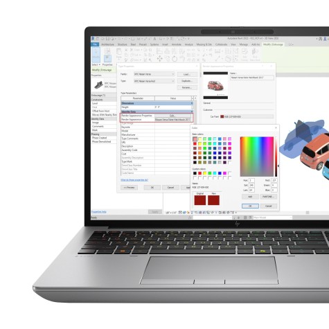 HP ZBook Fury 16 G11 Intel® Core™ i7 i7-14700HX Station de travail mobile 40,6 cm (16") WUXGA 16 Go DDR5-SDRAM 1 To SSD NVIDIA RTX A1000 Wi-Fi 7 (802.11be) Windows 11 Pro Argent