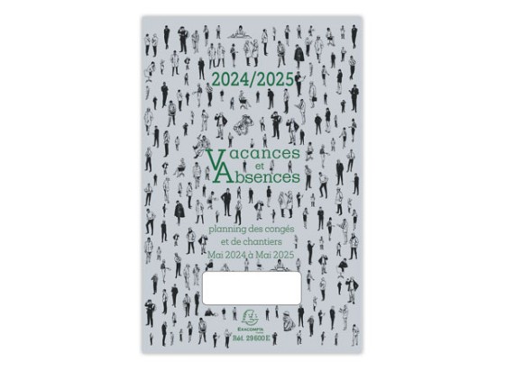 1 Planning annuel absences vacances Exacompta - Mai à Mai - 20x29,7 cm