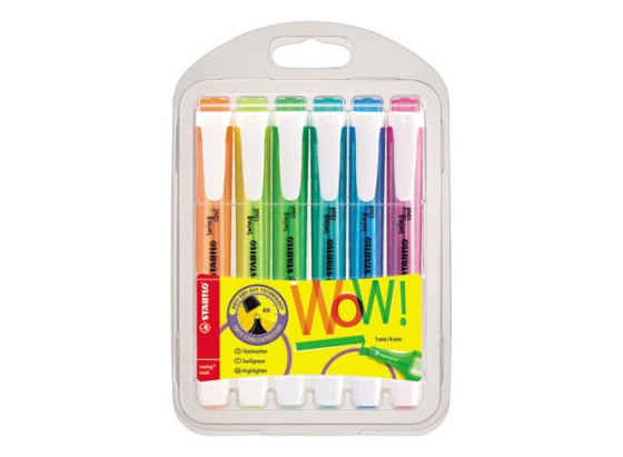 1 Etui de 6 Surligneurs STABILO swing Cool