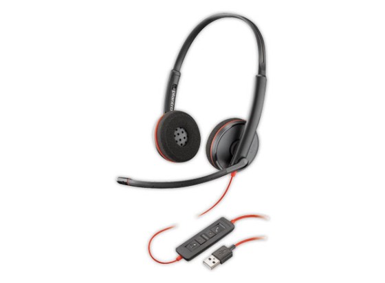 1 Casque filaire POLY Blackwire C3220 USB-C - 2 écouteurs