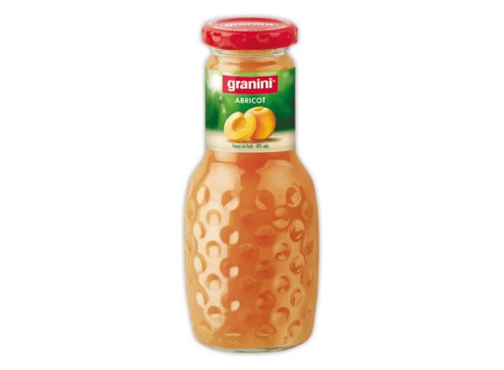 1 Pack de 12 bouteillles nectar d'abricot Granini en verre 25cl