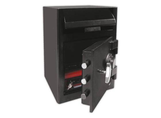 1 Coffre de dépôt avec serrure à combinaison mécanique 17 L