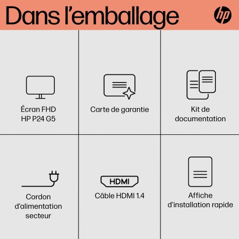 HP Écran FHD P24 G5