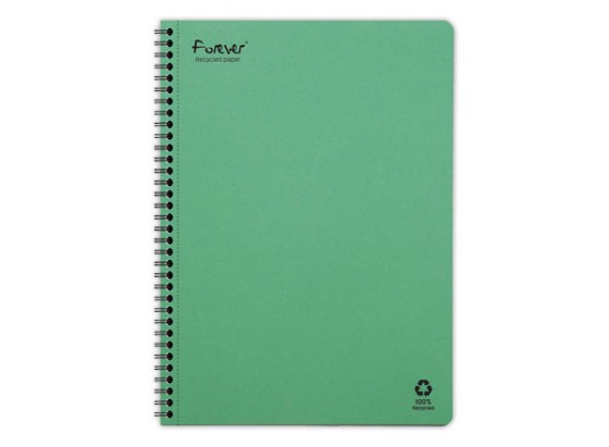 1 Cahier recyclé à spirales pages A4 5x5.