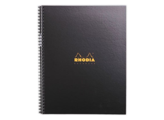 1 Cahier couverture carton 160 pages A4+ligné. Noir