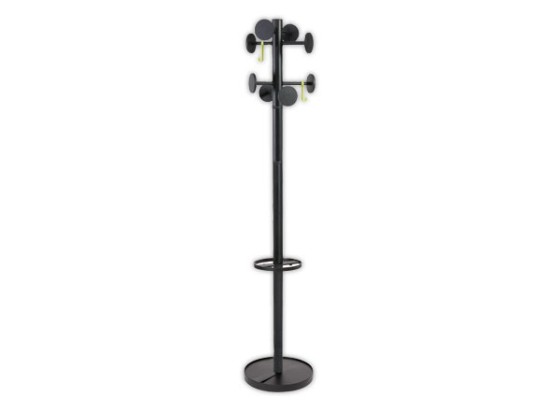 1 Portemanteau 8 patères - noir