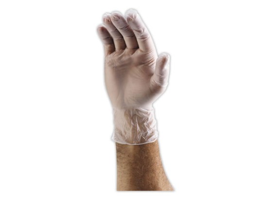 1 Boite de 100 Gants vinyle non poudrés taille S