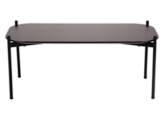 1 Table basse MEET 100 x 50 Noir pieds noirs