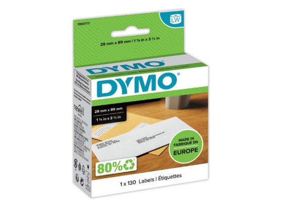 1 Étiquettes d'adresses LW 28mm x 89mm (130 étiquettes)