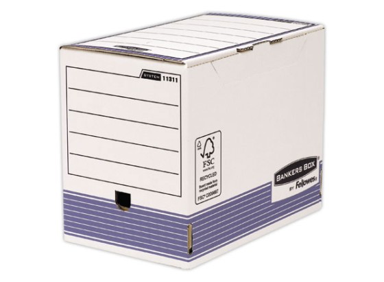 1 Lot de 10 Boîtes à archives automatiques Banker's box - Dos 20 cm