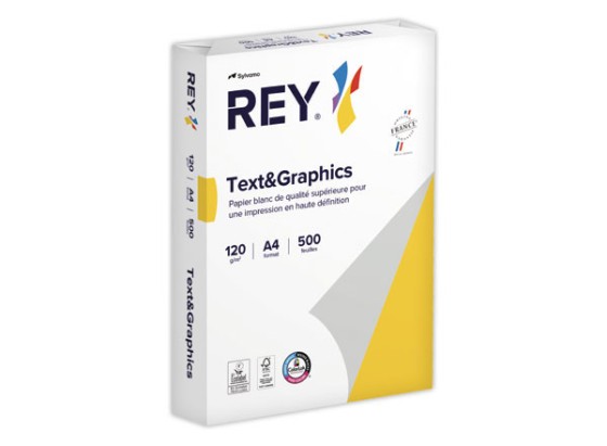1 Ramette de 500 feuilles de papier blanc Text and Graphics  A4 120G