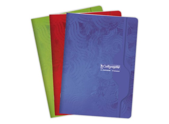 1 Cahier agrafé Calligraphe 70G, A4, Seyès,96 pages